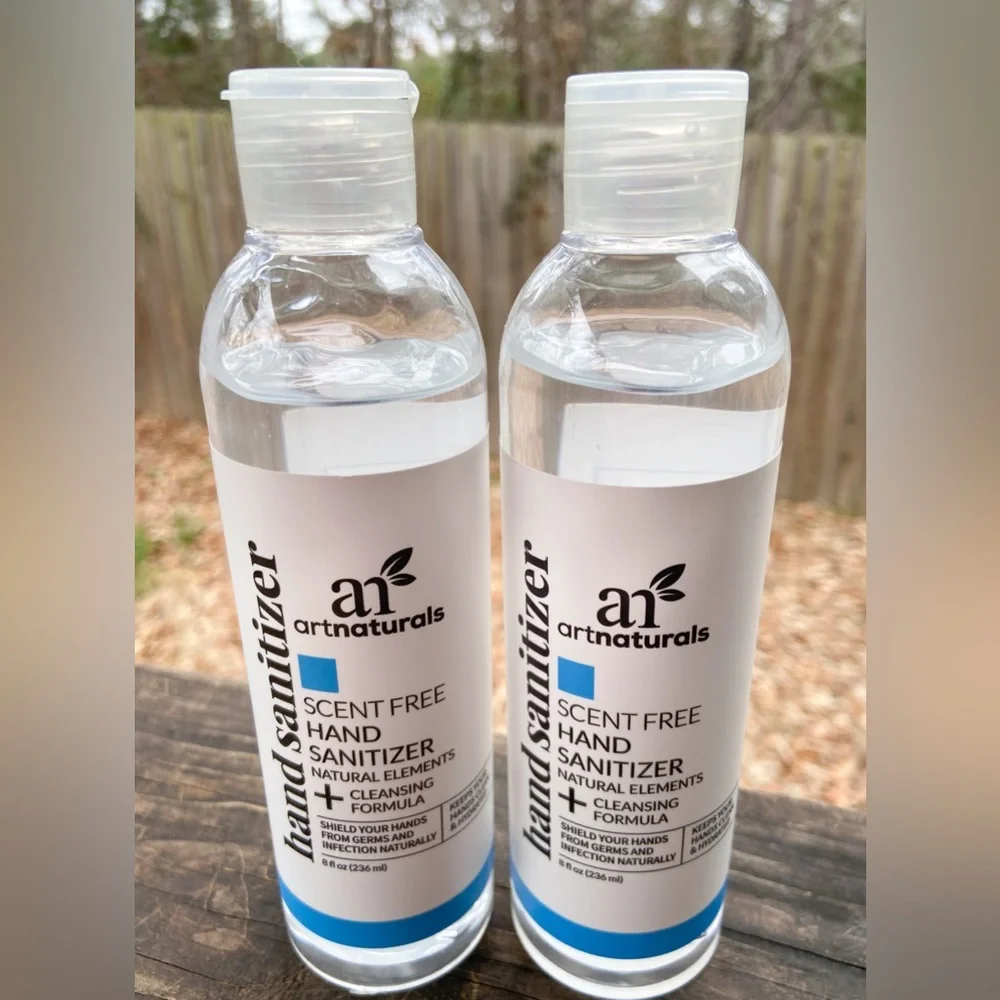 2 Bottles of 8oz. Hand Sanitizer NWOT Unopened. Art Natutals Germ Gel Sanitizer